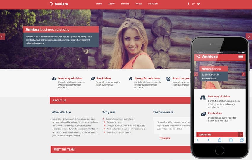 Anhiora a Corporate Multipurpose Flat Bootstrap Responsive Web Template