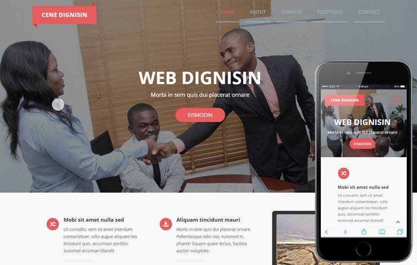 Cene Dignisin a Corporate Multipurpose Flat Bootstrap Responsive web template