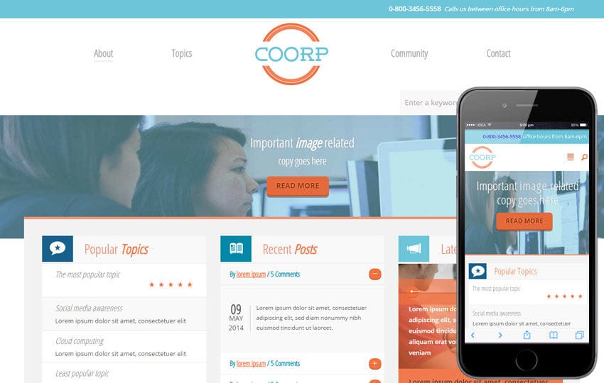 Coorp a Corporate Flat Bootstrap Responsive web template