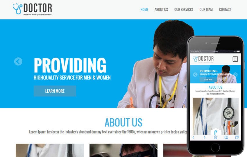 Doctor a Singlepage Medical Category Flat Bootstrap Responsive web template