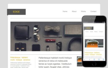 Edge - blogging website and mobile Template for free