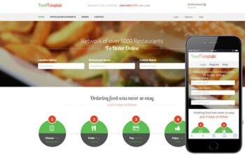 Food Template - Restaurant Flat Bootstrap Responsive website template