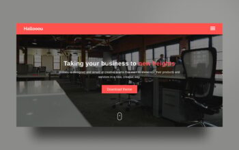 hallooou website template