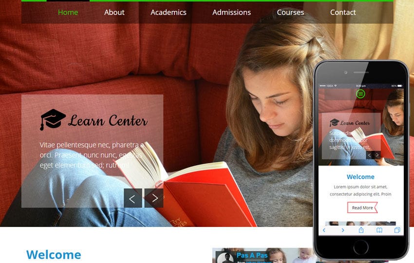 Learn Center a Educational Multipurpose Flat Bootstrap Responsive web template