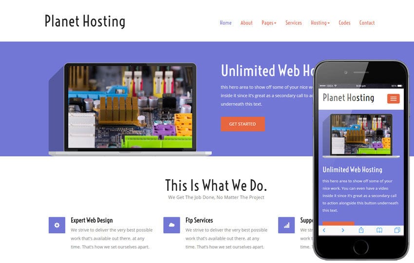 Digital Hosting a Web Hosting Flat Bootstrap Responsive 