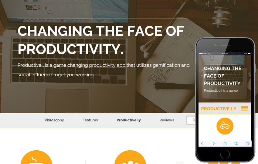 Productively a App based Flat Bootstrap Responsive web template