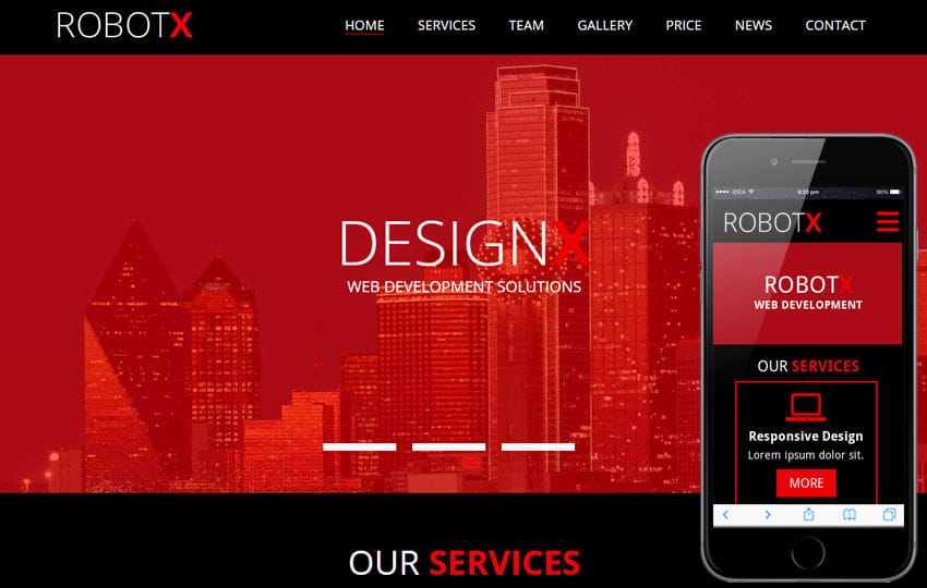 Robotx a Corporate Portfolio Flat Bootstrap Responsive web template