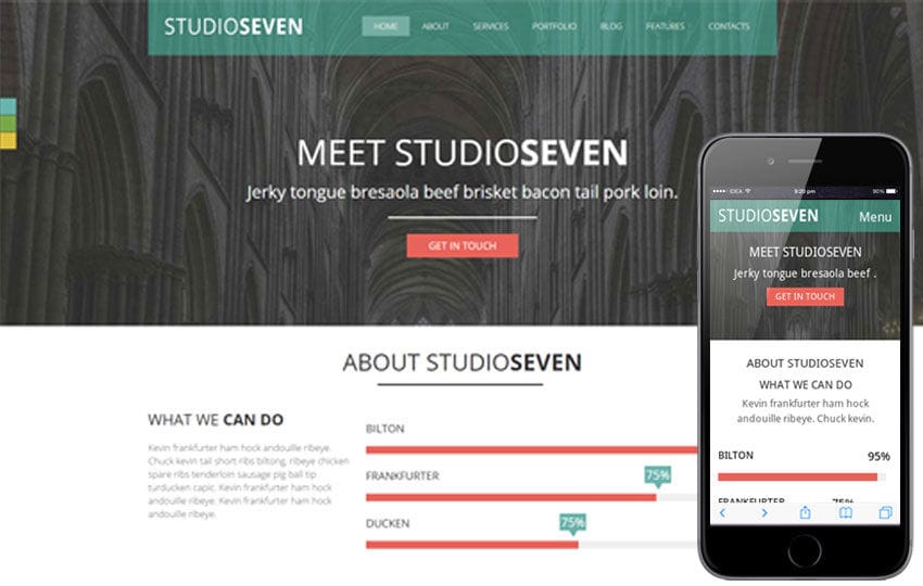 Studio Seven a Corporate Multipurpose Flat Bootstrap Responsive web template