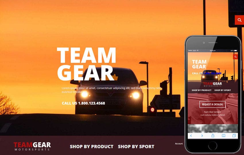 Team Gear a Flat ECommerce Bootstrap Responsive Web Template