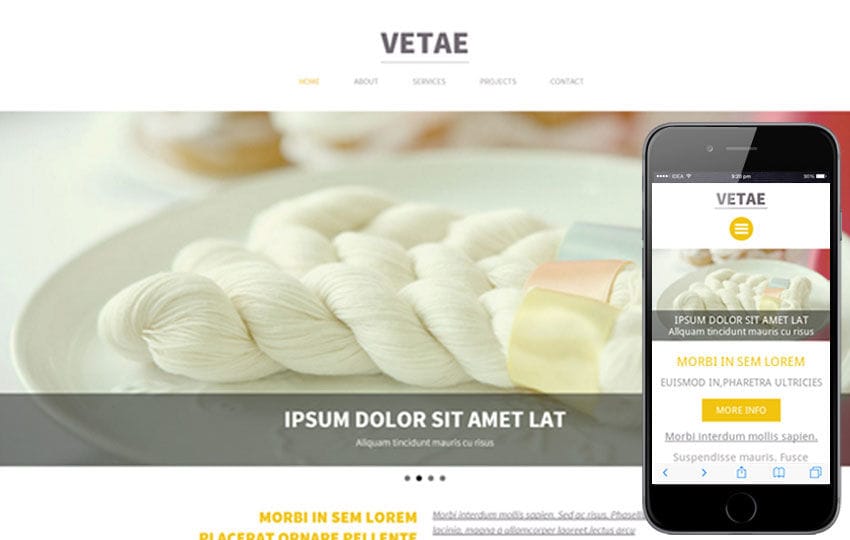 Vetae a Single Page Multipurpose Flat Bootstrap Responsive web template