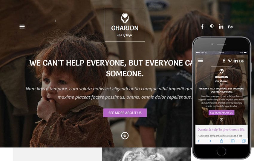 Charion a Charity Category Flat Bootstrap Responsive Web Template