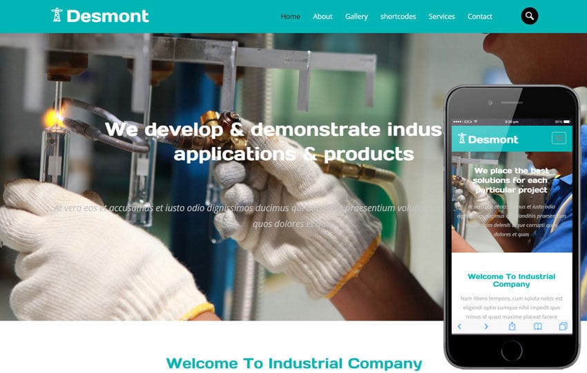 Desmont a Industrial Flat Bootstrap Responsive Web Template