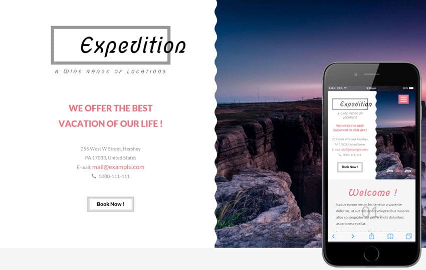 Expedition a Travel Guide Flat Bootstrap Responsive web template