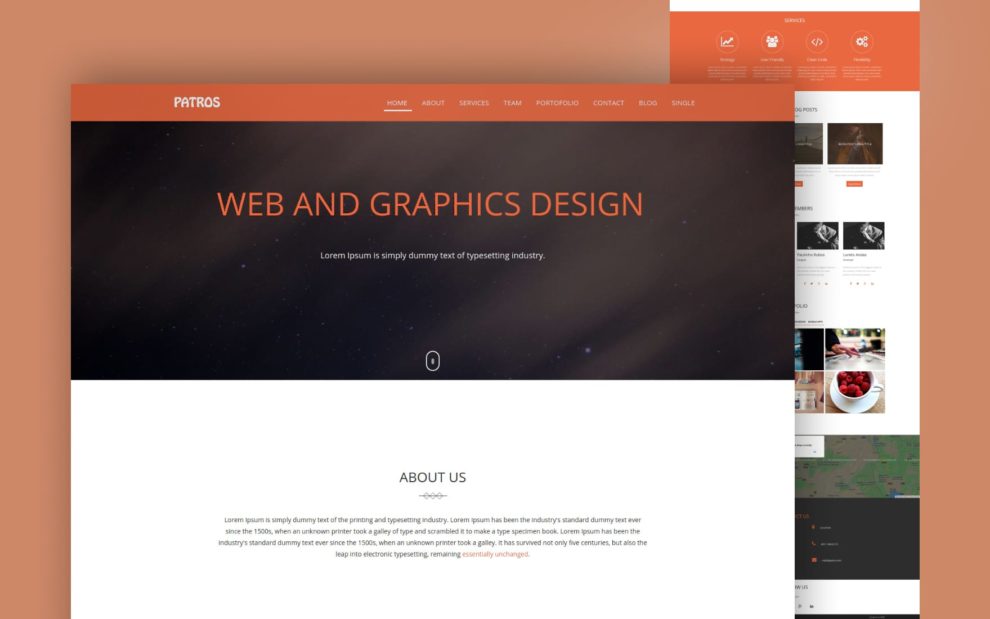 Patros Multipurpose Flat Bootstrap Responsive Web Template by w3layouts