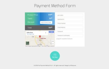 Payment Method Form Responsive Widget Template » W3Layouts