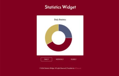 Flat Statistics Responsive Widget Template