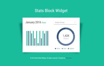 Stats Block Responsive Widget Template