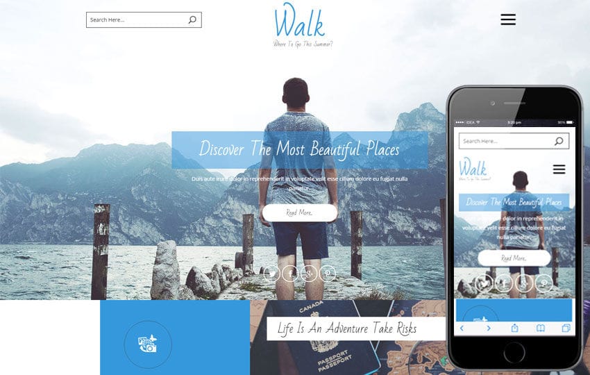 Walk a Travel Agency flat Bootstrap responsive web template