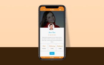 Flat Profile App A Mobile App Flat Bootstrap Responsive Web Template