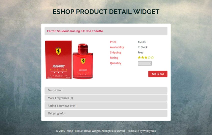 E Shop Product Details Widget A Flat Responsive Widget Template