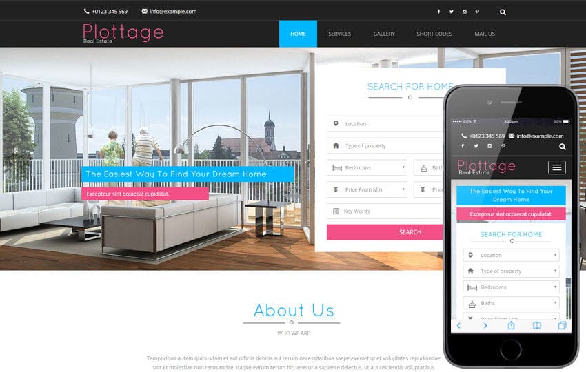 Plottage a Real Estate Flat Bootstrap Responsive Web Template