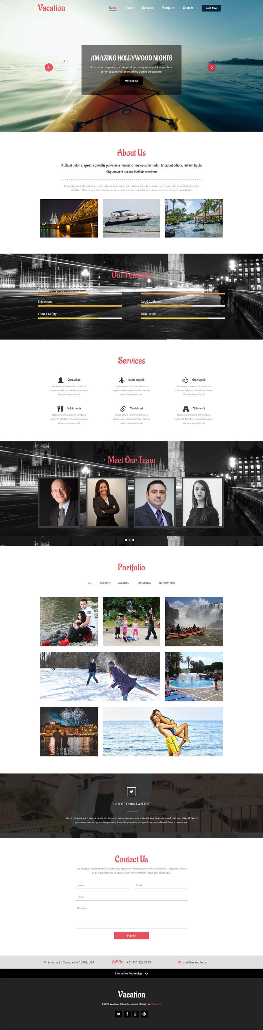 vacation templates