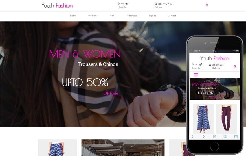 Youth Fashion A Ecommerce Flat Bootstrap Responsive Web Template