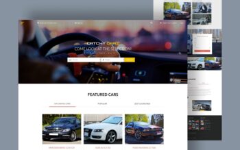 catchy carz website template