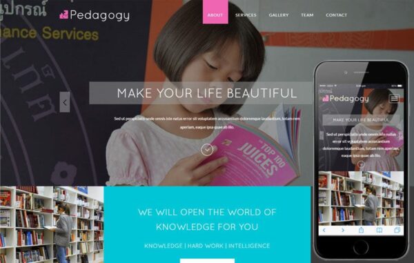 Pedagogy a Education Category Flat Bootstrap Responsive Web Template