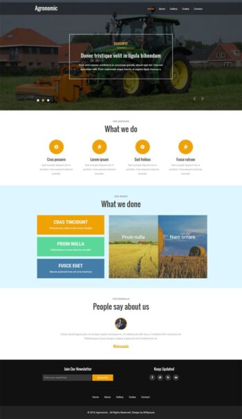 Agronomic a Agriculture Category Flat Bootstrap responsive Web Template
