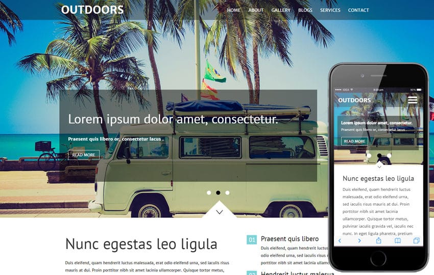 Outdoors a Travel Category  Flat Bootstrap Responsive Web Template