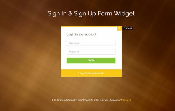Sign In and Sign Up Form Flat Responsive Widget Template