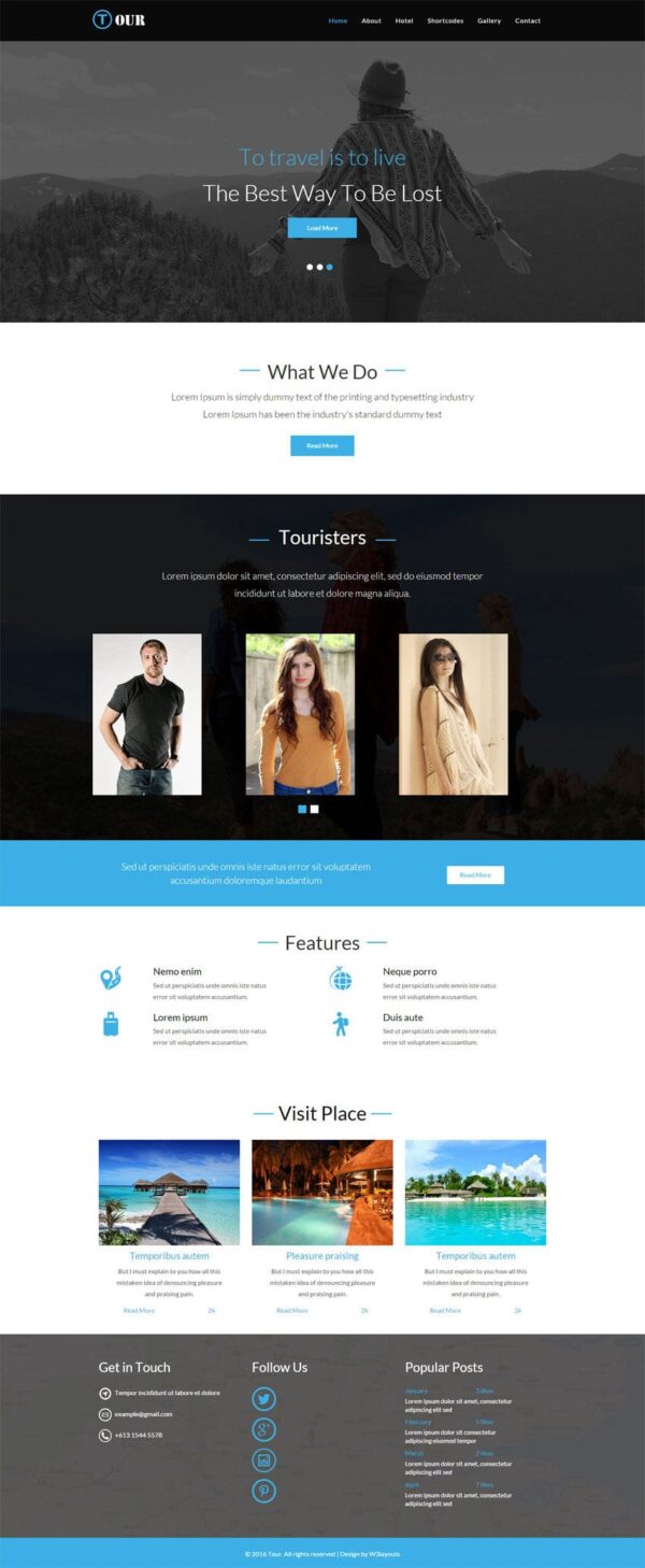 Tour a Travel Category Flat Bootstrap Responsive Web Template