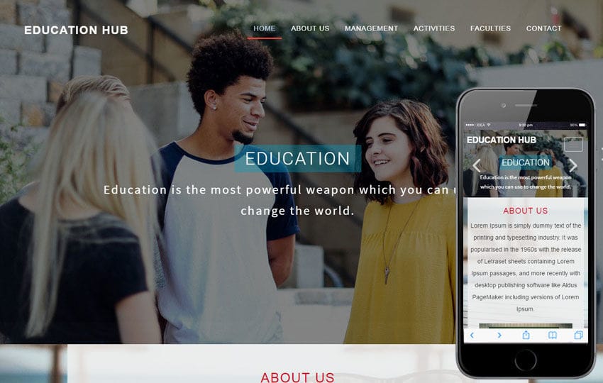 Education Hub An Education Category Bootstrap Responsive  Web Template