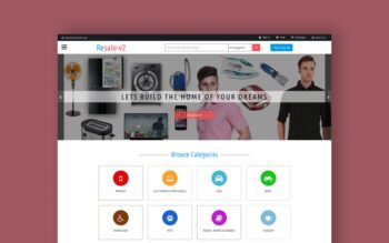 resale v2 website template