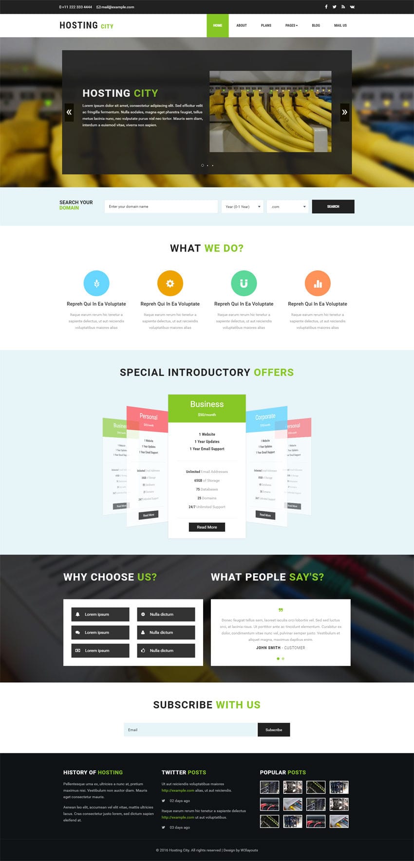 Hosting City a Hosting Category Bootstrap responsive Web Template