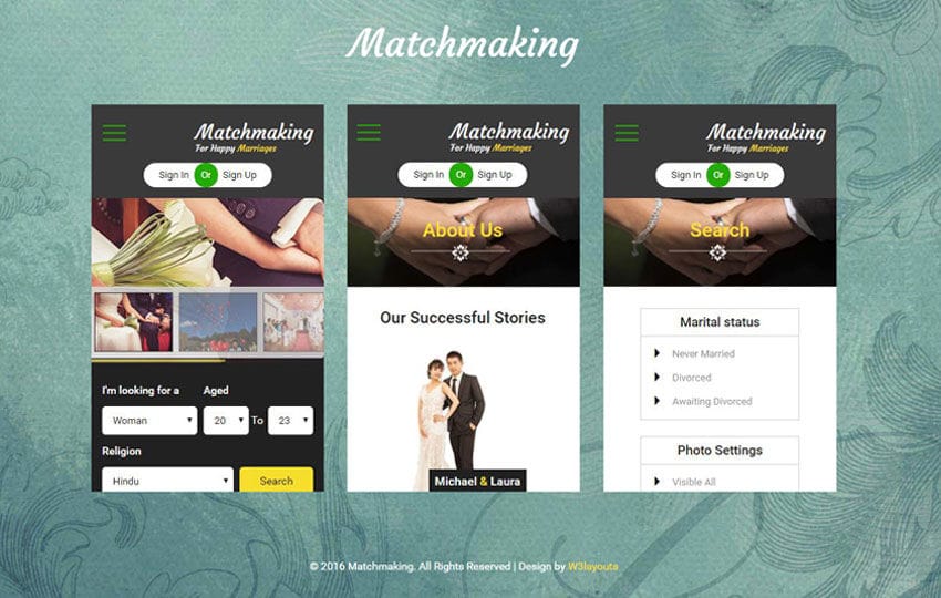 Mobile matchmaking app