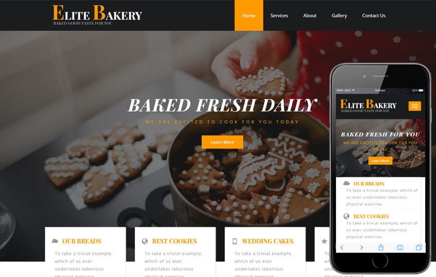 Elite Bakery a Hotel Category Bootstrap Responsive Web Template