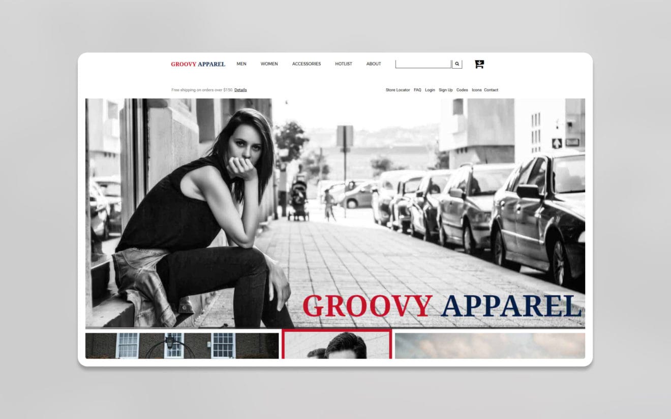 Groovy Apparel an Ecommerce Online Shopping Bootstrap Responsive Web Template