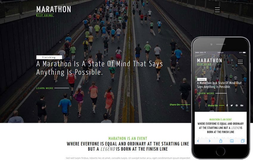 Marathon a Sports Category Flat Bootstrap Responsive Web Template