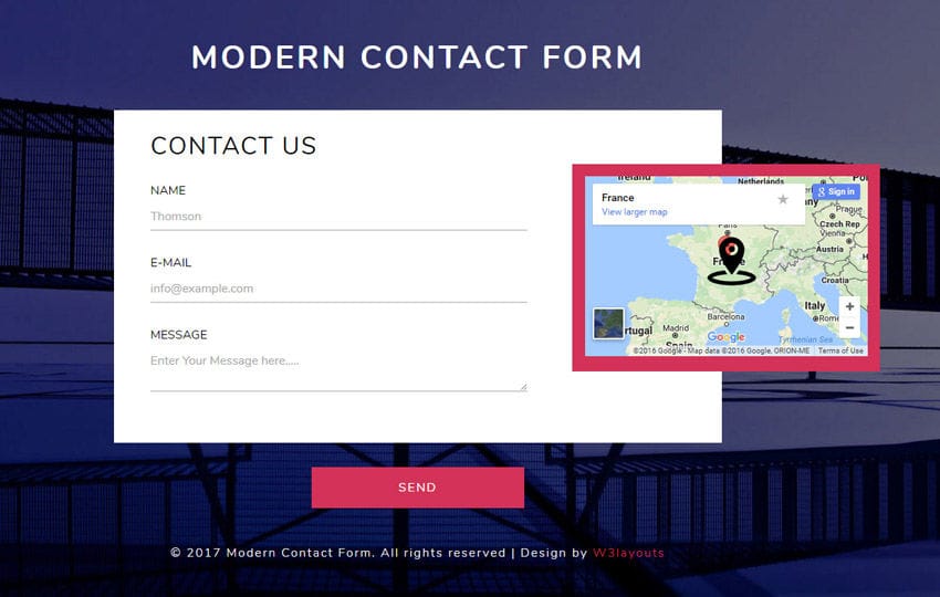 Contact Us Form Html Css Free Download