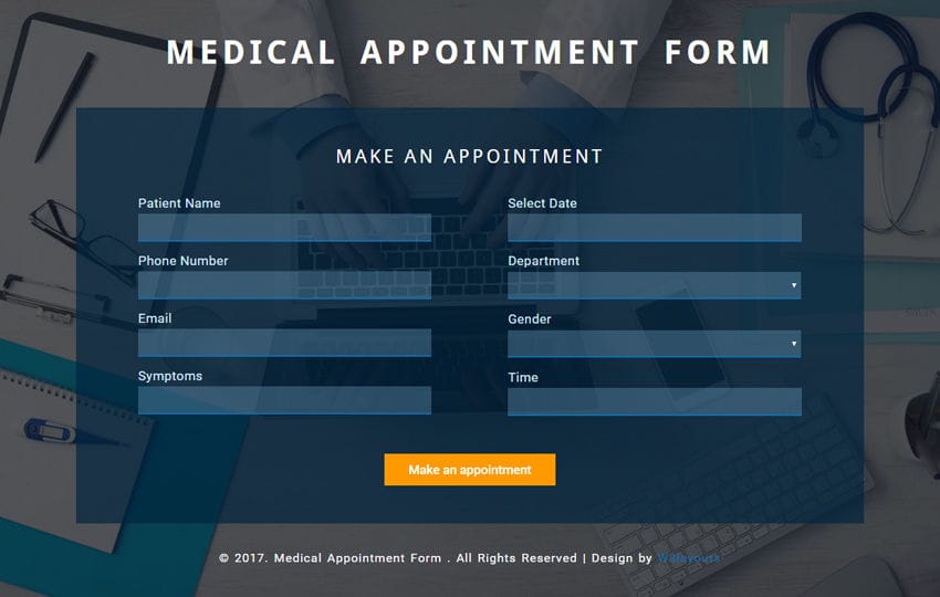 Appointment Form Template HQ Template Documents