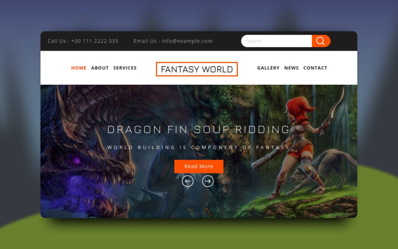 Fantasy World a Games Flat Bootstrap Responsive Web Template
