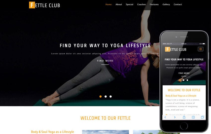 Fettle Club a Sports Category Flat Bootstrap Responsive Web Template