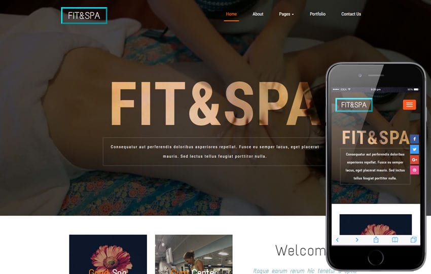 Fit and Spa a Beauty Category Bootstrap Responsive Web Template