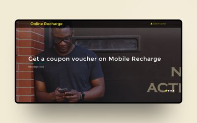 online recharge website template