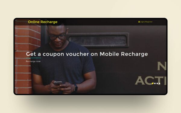 online recharge website template