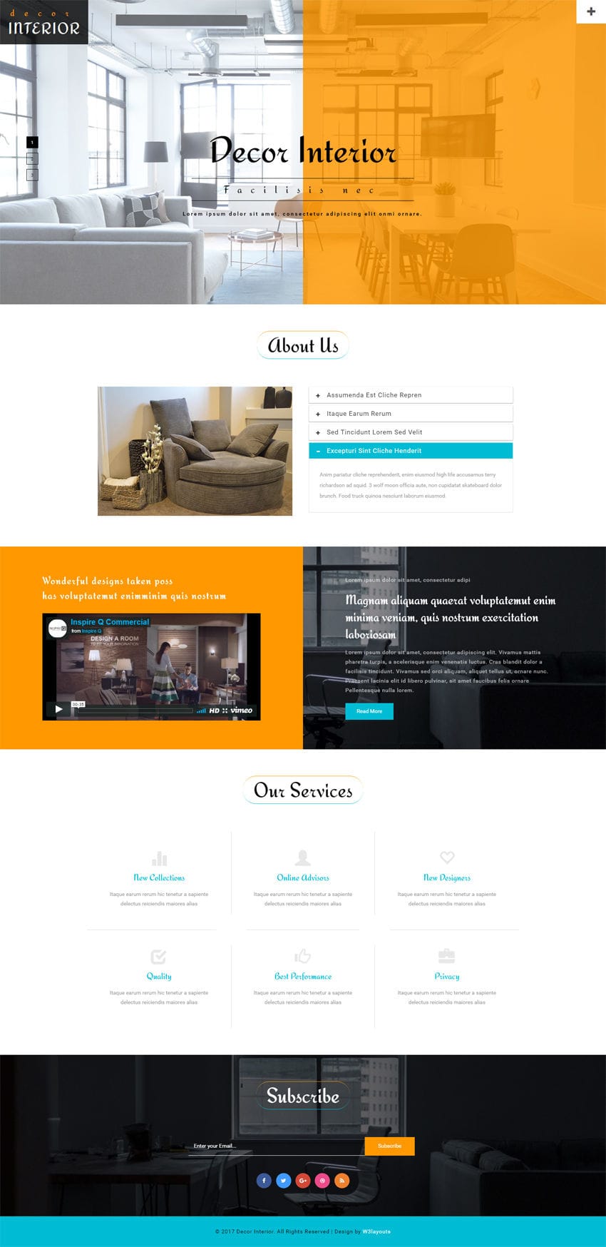 Furniture Bootstrap Responsive Web Template