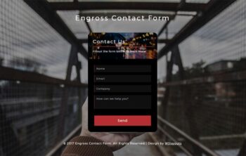 Engross Contact Form Responsive Widget Template