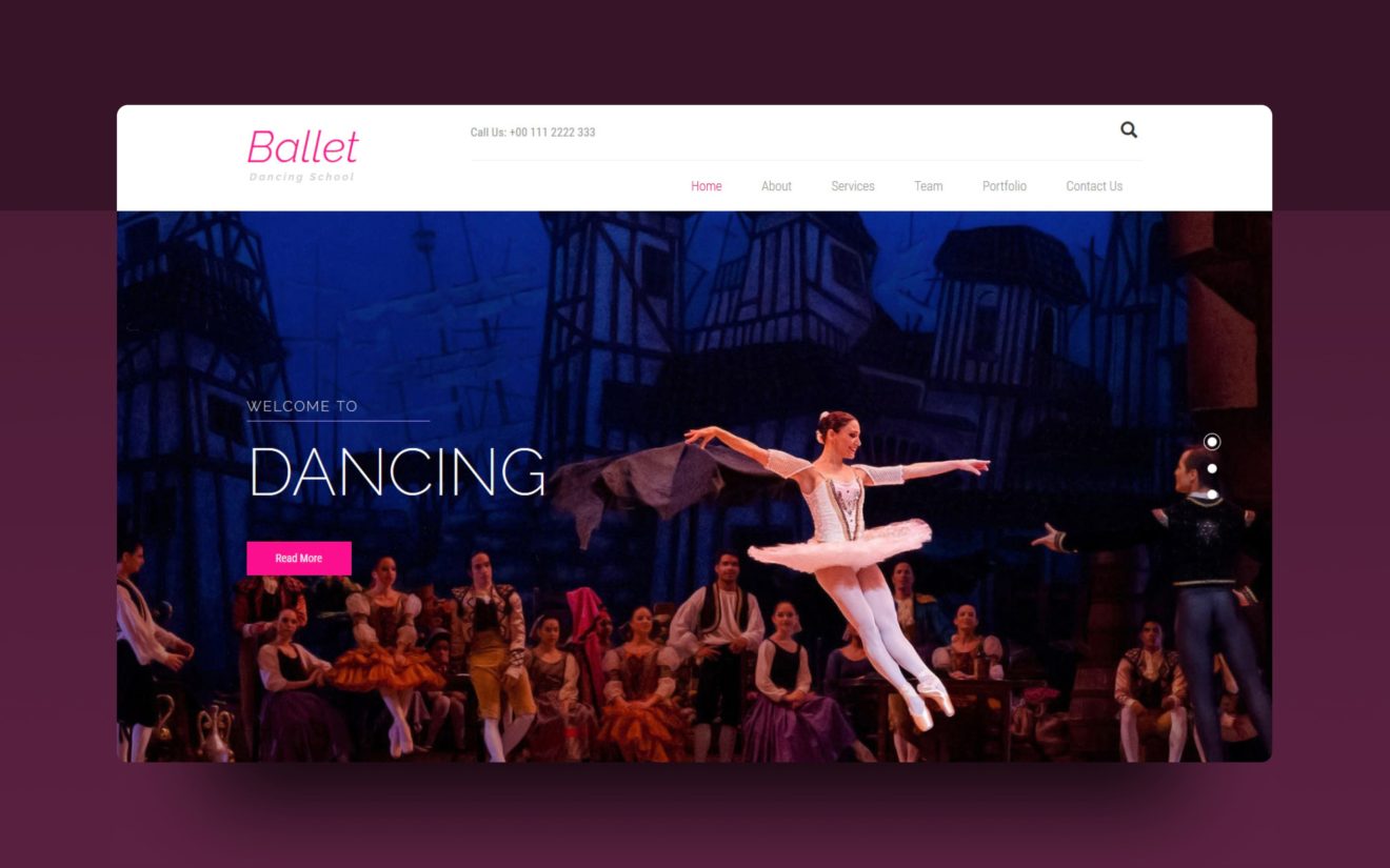 Ballet an Entertainment Category Bootstrap Responsive Web Template